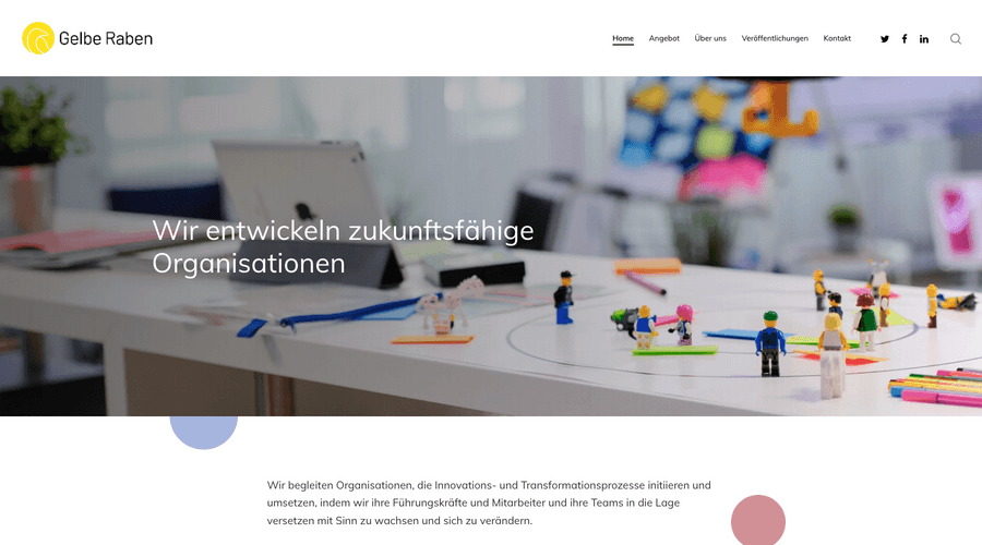 Webdesign der Website gelberaben.de